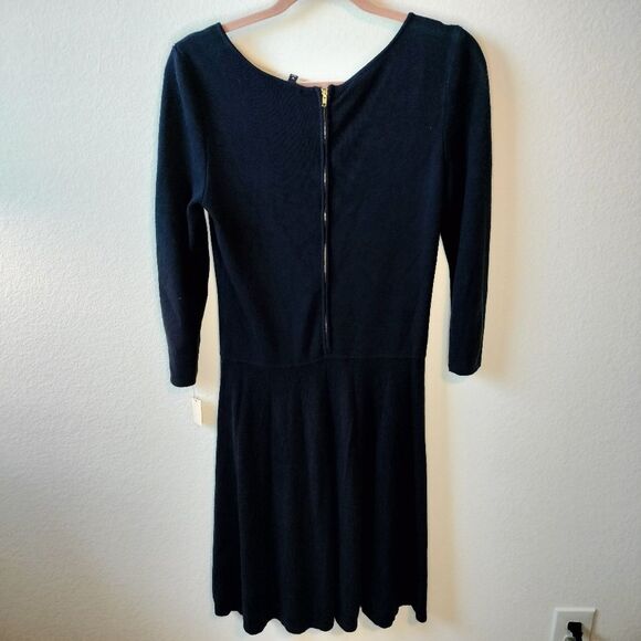 NWT Talbots Blue Long Sleeve Skater Sweater Dress Sz M - Picture 4 of 7